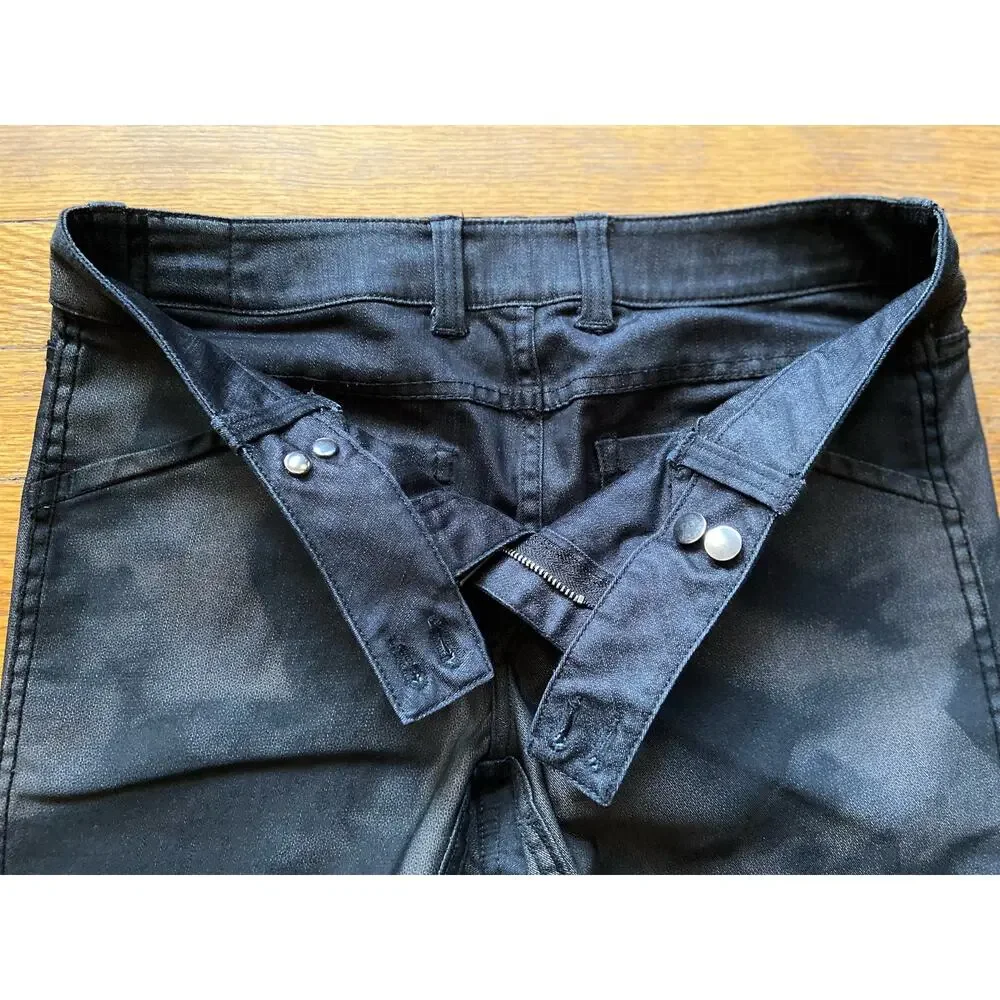 ECRU Low-Rise Camo/Black Reversible Stretch Pants sz 29